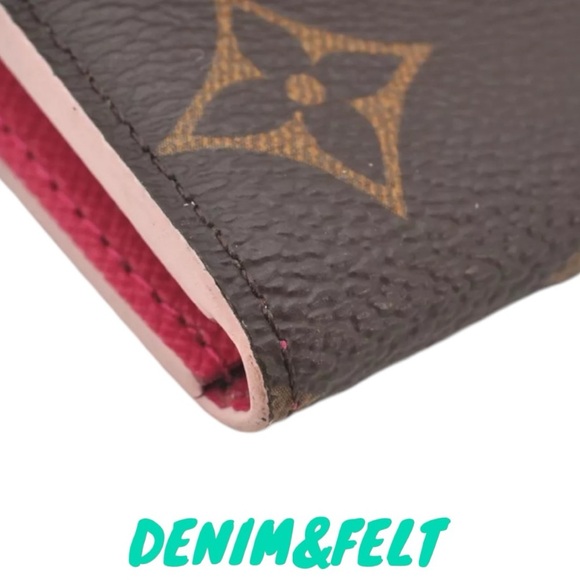 🩷LOUIS VUITTON Fuchsia Monogram Bloom Flower Emilie Long Wallet | PRELOVED EUC! - Picture 6 of 16